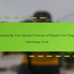 მომხმარებლის ინტერფეისის ფუნქციების შეფასება პოპულარულ Geo-Targeted რეკლამირების ინსტრუმენტებში