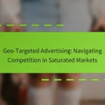 Geo-Targeted Advertising: Navigating Competition in Saturated Markets